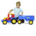 Giant Tractor and Trailer Set 120cm, assorted colours, 12m+