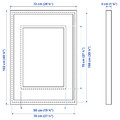 RÖDALM Frame, white, 70x100 cm