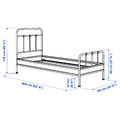 STJÄRNÖ Bed frame, white/Leirsund, 90x200 cm