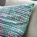 HAMNKRASSING Cushion cover, pink/blue green, 50x50 cm