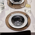 NÄTBARB Side plate, black, 19 cm