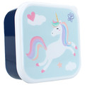 Pret Snack Box Set Lunch Box 3in1 Pink Unicorn