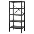 BROR Shelving unit, black, 85x55x190 cm