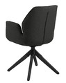 Swivel Chair Aura, auto return, dark grey/black