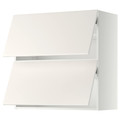 METOD Wall cabinet horizontal w 2 doors, white/Veddinge white, 80x80 cm