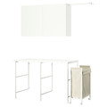 ENHET Storage combination, white, 139x63.5 cm