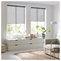 SKOGSKLÖVER Roller blind, grey, 60x195 cm