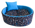 Diversa Dog Bed Funky Size 1, blue