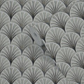 GoodHome Vinyl Wallpaper on Fleece Nenad, light grey