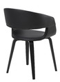 Chair Supernova, faux leather, black