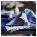 NISSÖGA Napkin, grey/dark blue, 35x35 cm, 4 pack