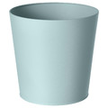 VITLÖK Plant pot, in/outdoor light grey-blue, 24 cm