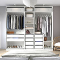 PAX Wardrobe combination, white, 250x58x236 cm