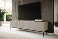 TV Cabinet Nicole 200 cm, cashmere, black legs