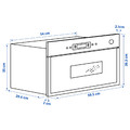 MATÄLSKARE Microwave oven, stainless steel colour