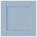 SANNIDAL Door with hinges, blue, 40x40 cm