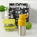 HETLEVRAD Insulated flask, stainless steel/yellow, 0.5 l