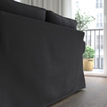 EKTORP Corner sofa, 4-seat, Hakebo dark grey