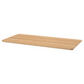 ANFALLARE / ALEX Desk, bamboo/white, 140x65 cm