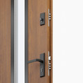 External Door O.K. Doors Temida Black P55 80, right, gold oak