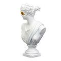 Decoration Aphrodite Bust, white-gold