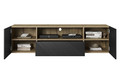 Wall-Mounted TV Cabinet Asha 167 cm, artisan/matt black