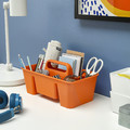 STACKSTOD Desk organiser, bright orange, 32x18x16 cm