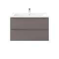 Wall-mounted Basin Cabinet GoodHome Imandra 100cm, grey