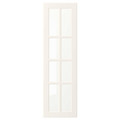 BODBYN Glass door, off-white, 30x100 cm