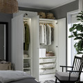 PAX / GULLABERG Wardrobe combination, white/white, 150x60x201 cm