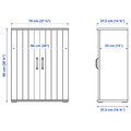 SKRUVBY Storage combination, white, 130x140 cm