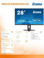 IIyama 28" Monitor XUB2893UHSU-B5 IPS 4K HDMI DP 2x2W