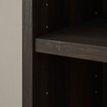 BILLY Bookcase with height extension unit, dark brown oak effect, 80x28x237 cm