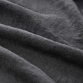 DYTÅG Duvet cover and pillowcase, dark grey, 150x200/50x60