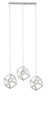 Pendant Lamp LED Sweden 3 x 60W E27, white