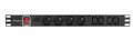 Lanberg Power Strip Rack PDU 1U 4x PL + 4x C13 2m 16A, black