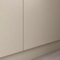 PAX / FORSAND Wardrobe combination, grey-beige/white stained oak effect grey-beige, 250x60x236 cm