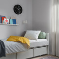 VÄNKRETS Duvet cover and pillowcase, check pattern white, yellow, 150x200/50x60 cm