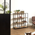 Shelving Unit Loka IX, oak/black