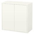 EKET Cabinet w 2 doors and 1 shelf, white, 70x35x70 cm