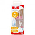 NUK First Choice Plus Baby Bottle with Temperature Control 150ml 0-6m, pink