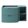 GoodHome Wash-Basin Cabinet Himalia 105 cm, right, green