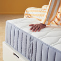 VÅGSTRANDA Mattress, pocket springs, medium firm/light blue, 90x200 cm