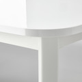 STRANDTORP / BERGMUND Table and 6 chairs, white/Orrsta light grey, 150/205/260 cm