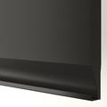 METOD / MAXIMERA High cabinet w 2 drawers for oven, black/Upplöv matt anthracite, 60x60x140 cm