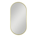 Dubiel Vitrum Oval Mirror Joy with gold frame, 50x100 cm