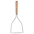 VARDAGEN Potato masher, stainless steel/beech, 30 cm