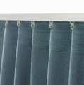 TIBAST Curtains, 1 pair, blue, 145x300 cm