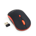 Gembird Wireless Optical Mouse, black/red