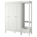 IDANÄS Wardrobe combination, white, 180x59x211 cm